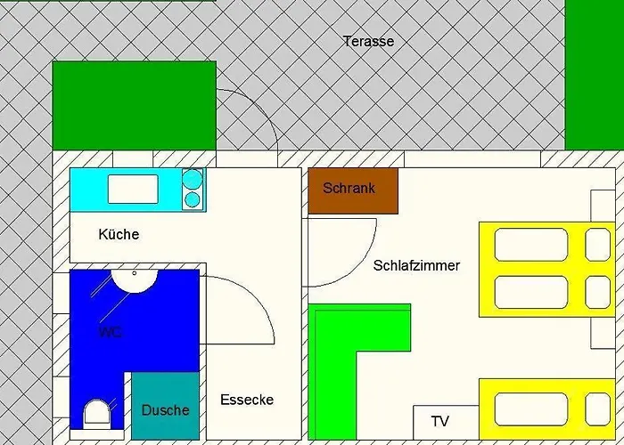 Kalle Fuer 2 Personen Mit Terrasse Appartement Ostseebad Kühlungsborn